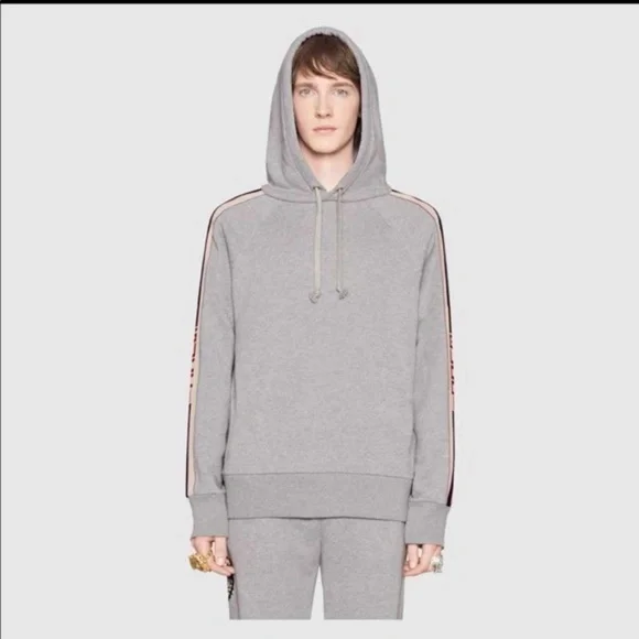 Gucci Jersey Hoodie Gray - Picture 11 of 15